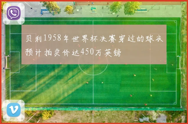 贝利1958年世界杯决赛穿过的球衣预计拍卖价达450万英镑